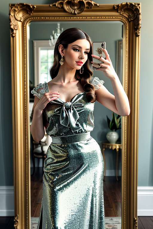 mirror photo poses girl