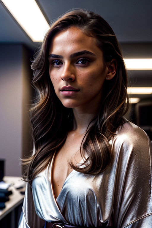 office woman stock image